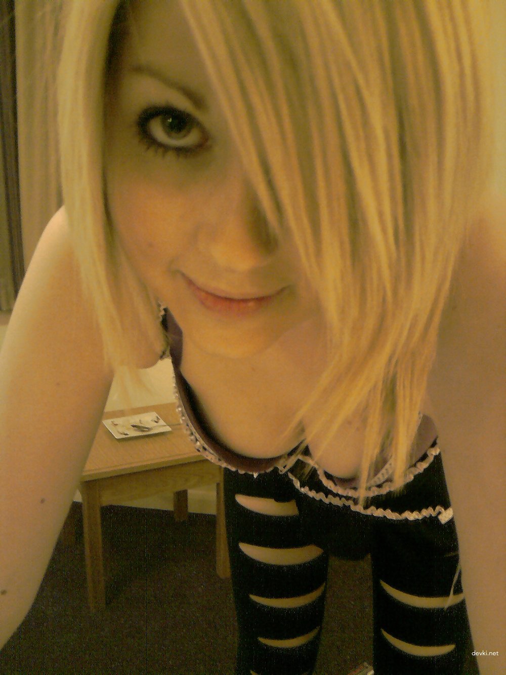 Hot babe with long legs masturbates and deepthroats cock