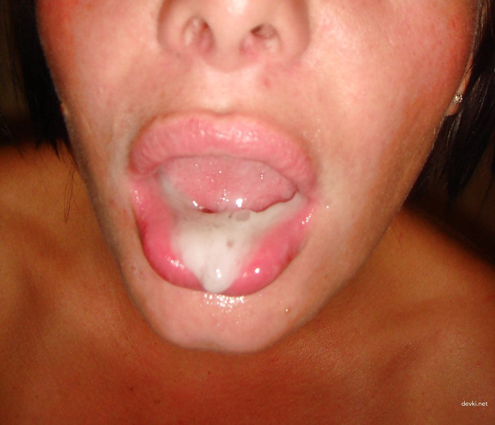 Hot Amateur Girlfriend Drenched in Cum - Explicit Cumshot Porn Pic