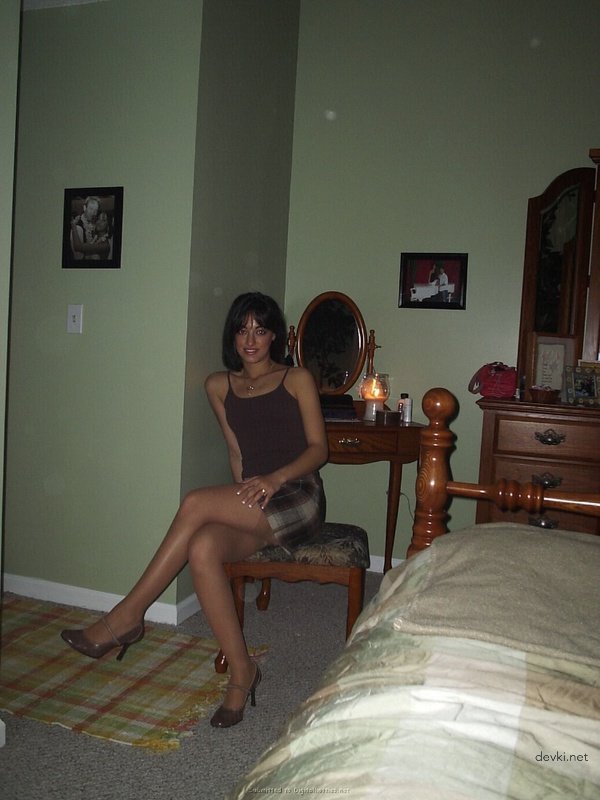 Amateur Slut in Short Skirt Spreading Pussy for Explicit Porn Shoot