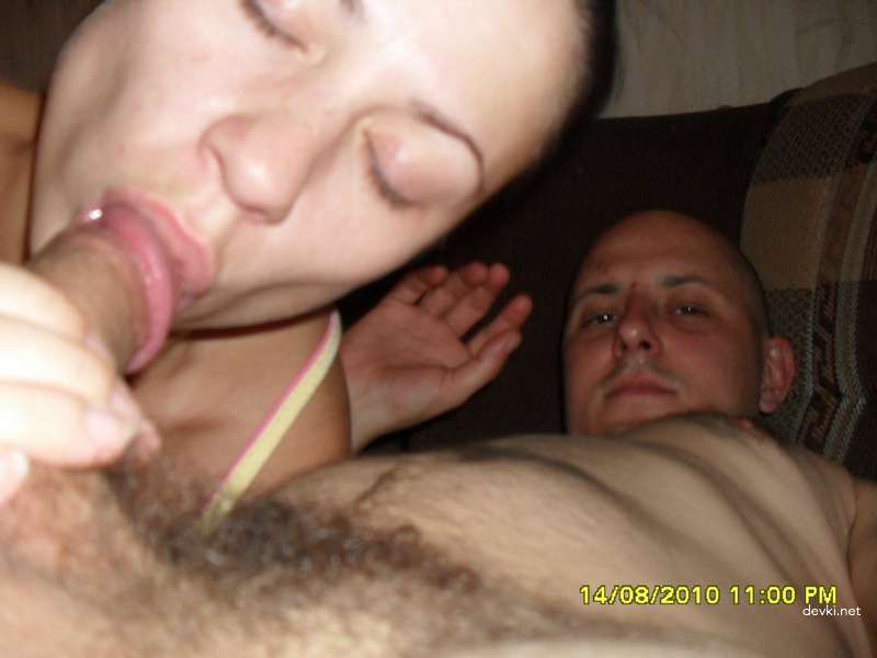 Sensual Wife Gives Sloppy Blowjob to Hubby: XXX Amateur Porn Pics