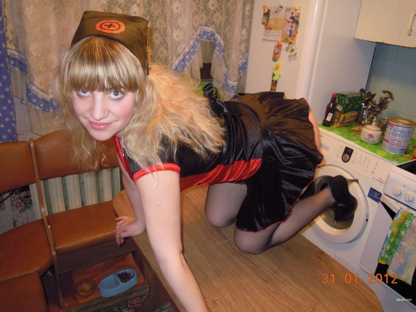 Russian Blonde Hardcore Fucked by Boyfriend - Amateur Porn Pic