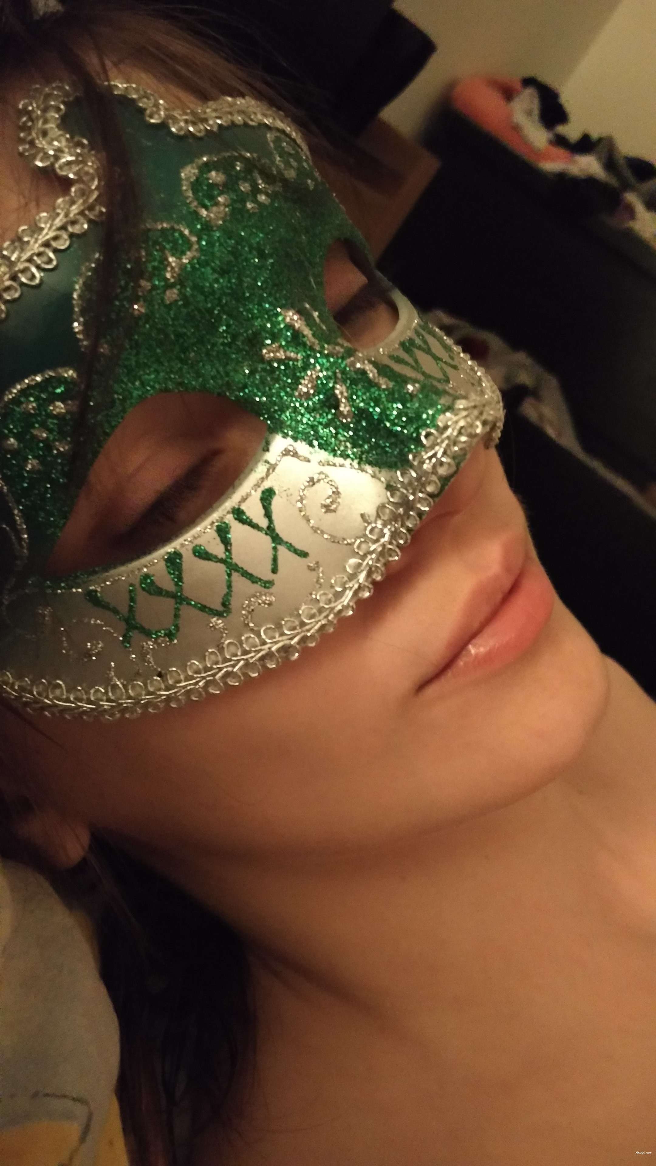 Masked Wife Gives Sloppy Blowjob - Amateur Porn Photo with Explicit Oral Action
