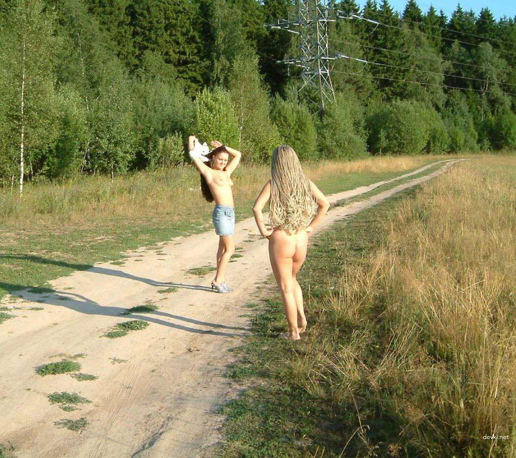Wild Amateur Nude Friends Posing in Woods - Explicit Outdoor Nudity
