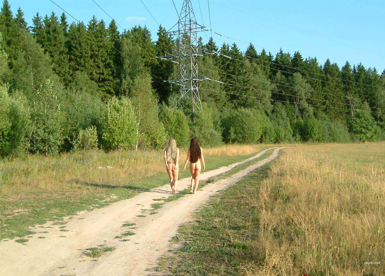 Wild Amateur Nude Friends Posing in Woods - Explicit Outdoor Nudity