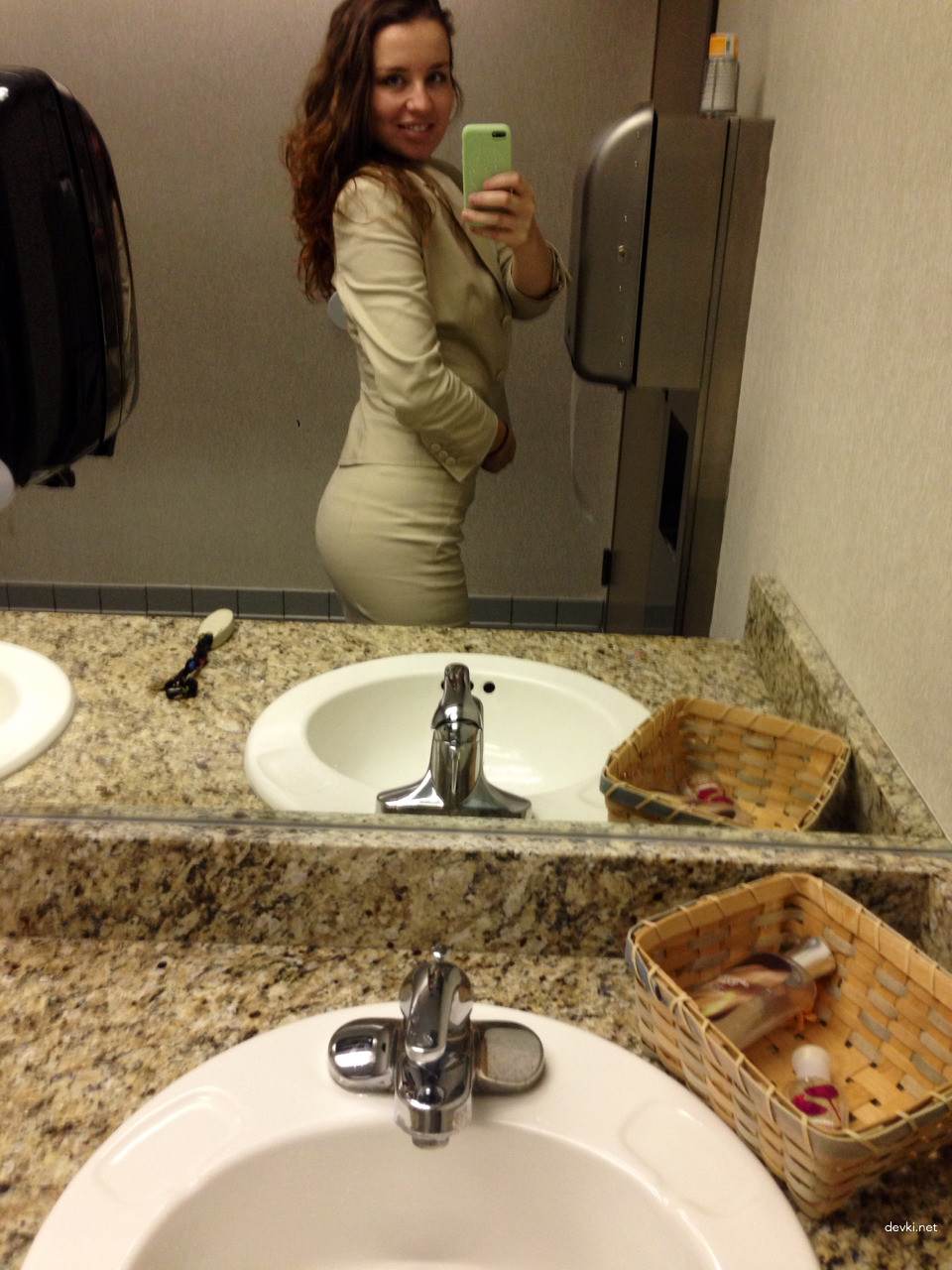 Amateur Exhibitionist Exposes Tits at Work, Strips at Home - Explicit XXX Content