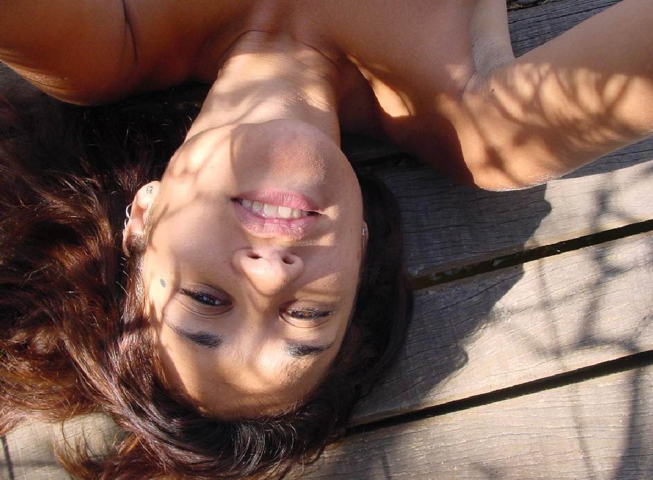 Wild Naked Girl: Explicit Amateur Nature Selfie