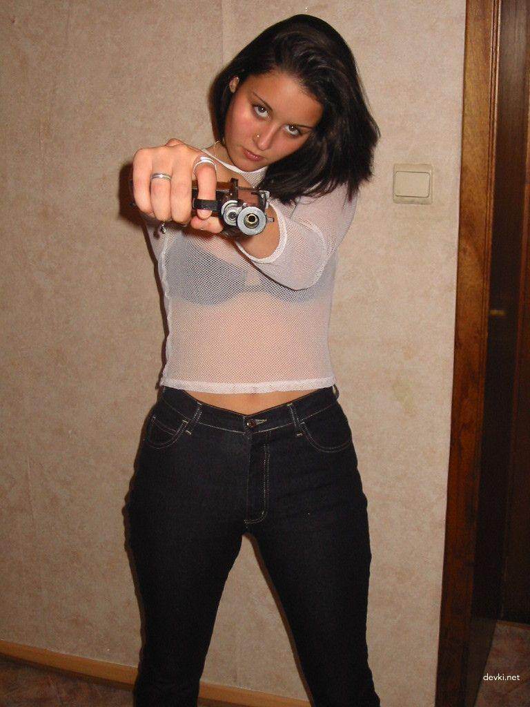 Amateur Slim Beauty's Erotic Album: Seductive Brunette's Explicit Photos