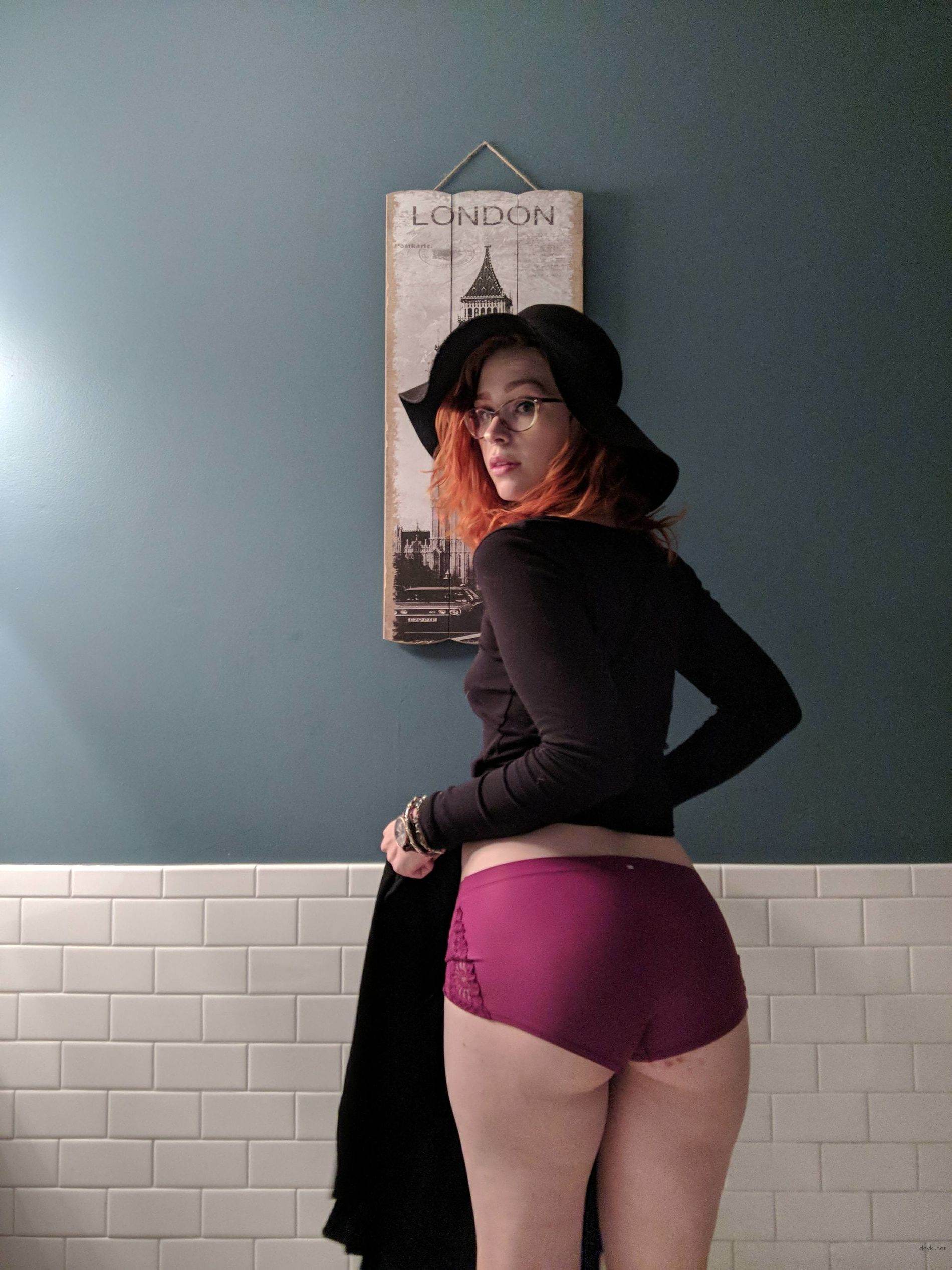 Amateur Redhead Bares All: Explicit Homemade Pussy and Ass Pic