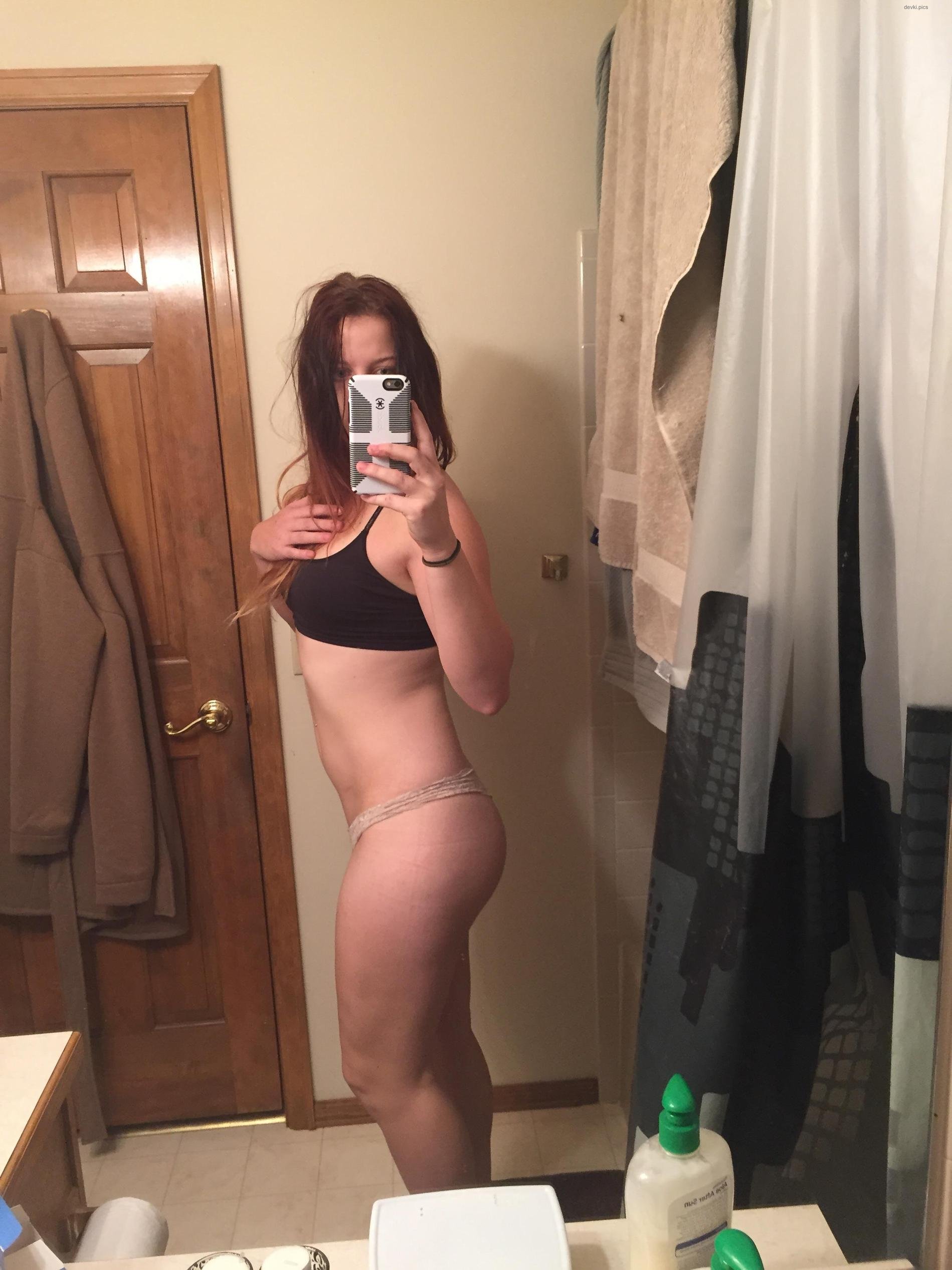 XXX Amateur Striptease: Explicit Self-Undressing in Mirror