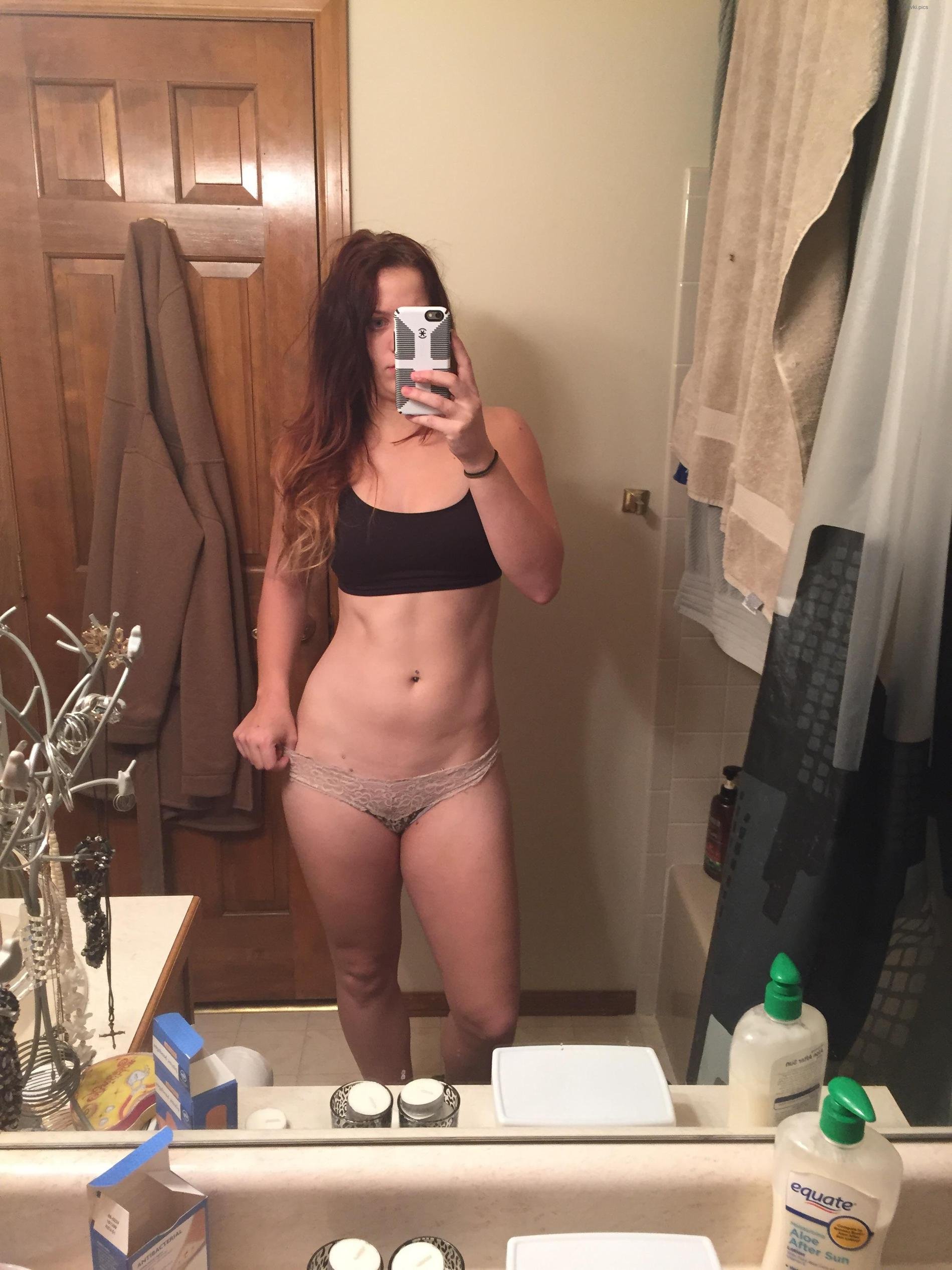 XXX Amateur Striptease: Explicit Self-Undressing in Mirror
